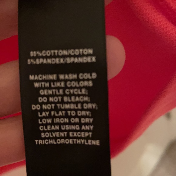 Coral long sleeved fitted top, stretchy,size L,$25 - Picture 3 of 5